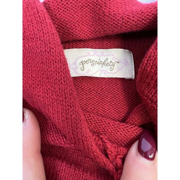 Persnickety Girls Red Cardigan And Brown Wool Blend Pants USA Made Size 4 - Picture 10 of 16